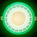 Светодиодный светильник встраиваемый CL «Ornament» 6W+3W green