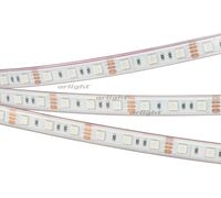 Лента RTW 2-5000P 12V RGB 2x (5060, 300 LED, LUX) (Arlight, 14.4 Вт/м, IP66)