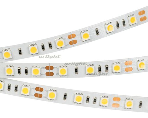 Лента RT2-5050-60-12V White (300 LED) (NormaLED, 14.4 Вт/м, IP20)