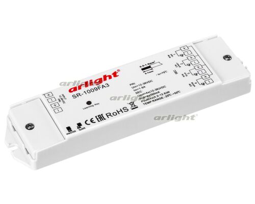 Контроллер тока SR-1009FA3 (12-36V, 4x350mA) (Arlight, IP20 Пластик, 3 года)
