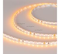 Лента RT-A120-5mm 24V Yellow (9.6 W/m, IP20, 2835, 5m) (Arlight, узкая)