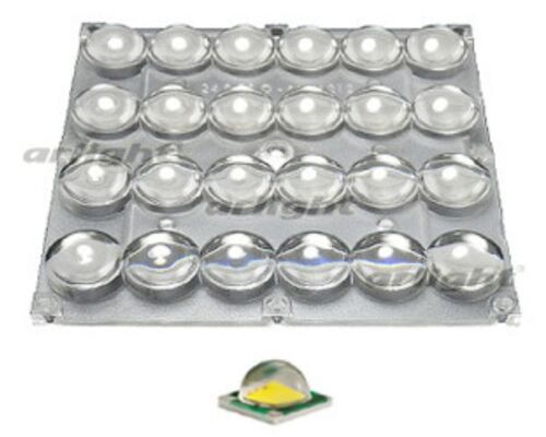 Блок линз 24B70-M120х120 (70°, 24x LED) (Turlens, -)