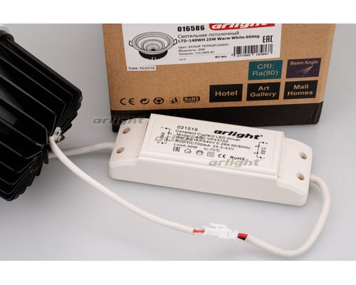 Светодиодный светильник LTD-140WH 25W Warm White 60deg (Arlight, IP40 Металл, 3 года)