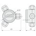 Разветвитель KLW-3 (4-10mm, IP67) (arlight, Пластик)