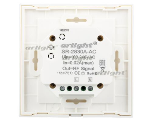 Панель Sens SR-2830A-RF-IN White (220V,DIM,4 зоны) (arlight, IP20 Пластик, 3 года)