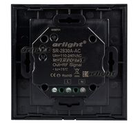 Панель Sens SR-2830A-RF-IN Black (220V,DIM,4 зоны) (arlight, IP20 Пластик, 3 года)