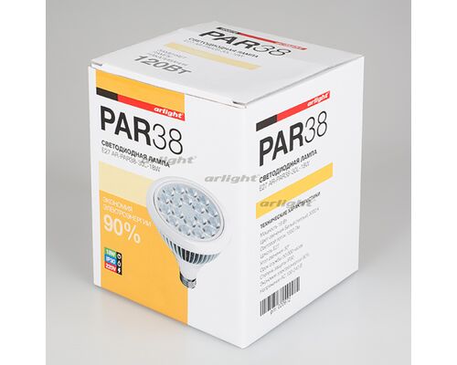 Светодиодная лампа E27 AR-PAR38-30L-18W White (arlight, PAR38)