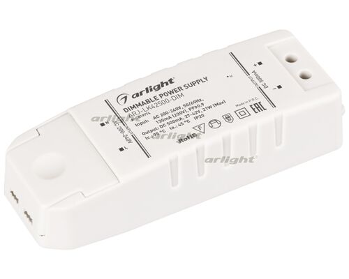 Блок питания ARJ-LK42500-DIM (21W, 500mA, PFC, Triac) (Arlight, IP20 Пластик, 2 года)