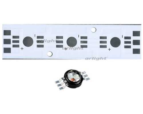 Плата 80x20-3Е-RGB Emitter (3x LED, 724-161) (Turlens, -)