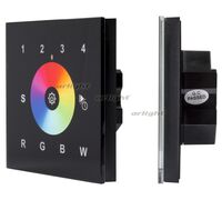 INTELLIGENT ARLIGHT Сенсорная панель DALI-901-11-4G-RGBW-DT6-IN Black (BUS/230V) (IARL, IP20 Пластик, 3 года)