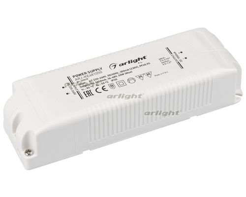 Блок питания ARJ-KE481050 (50W, 1050mA, PFC) (Arlight, IP20 Пластик, 5 лет)