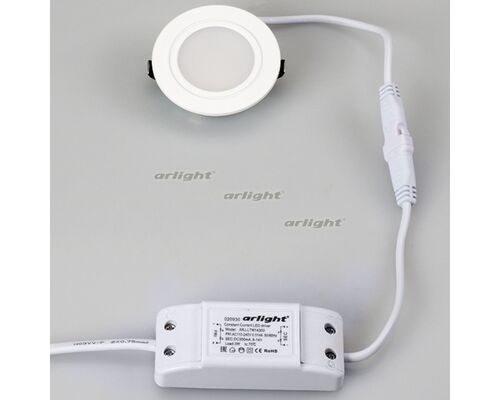 Светодиодный светильник LTM-R60WH-Frost 3W Day White 110deg (Arlight, IP40 Металл, 3 года)