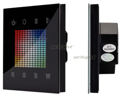 Панель Sens SR-2831S-AC-RF-IN Black (220V,RGBW,1зона) (arlight, IP20 Пластик, 3 года)