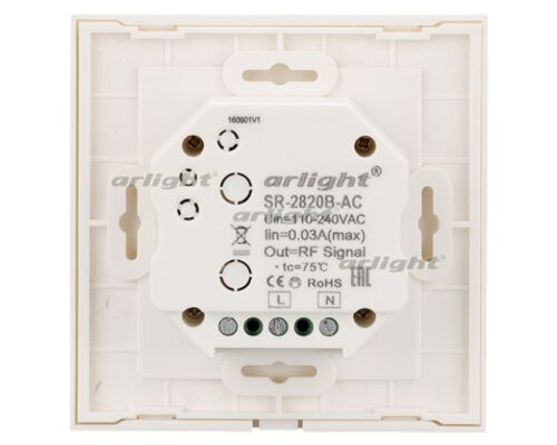 Панель Sens SR-2820B-AC-RF-IN White (220V,RGBW,1 зона) (arlight, IP20 Пластик, 3 года)