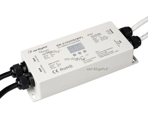 Декодер DMX SR-2102HSWP (230V, 3x1.66A) (Arlight, IP67 Пластик, 3 года)