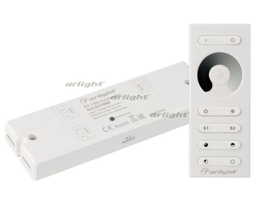 Диммер SR-2839DIM White (12-24 В,120-240 Вт, ПДУ сенсор) (Arlight, IP20 Пластик, 1 год)