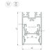 Профиль с экраном S2-LINE-4067-2500 ANOD+OPAL (Arlight, Алюминий)