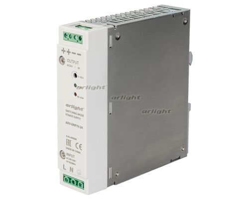 Блок питания ARV-DRP70-24 (24V, 3A, 72W) (Arlight, IP20 DIN-рейка)