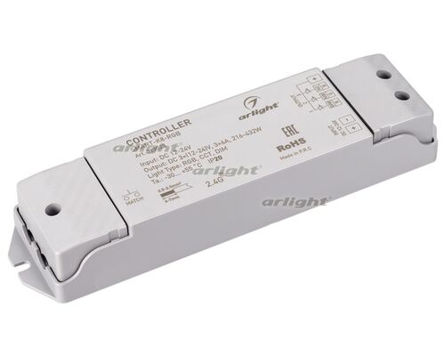 Контроллер SMART-K8-RGB (12-24V, 3x6A, 2.4G) (Arlight, IP20 Пластик, 5 лет)