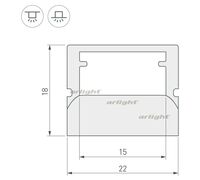 Профиль WPH-FLOOR22-2000 (arlight, Пластик)