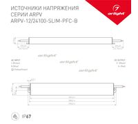 Блок питания ARPV-24100-SLIM-PFC-B (24V, 4.2A, 100W)
