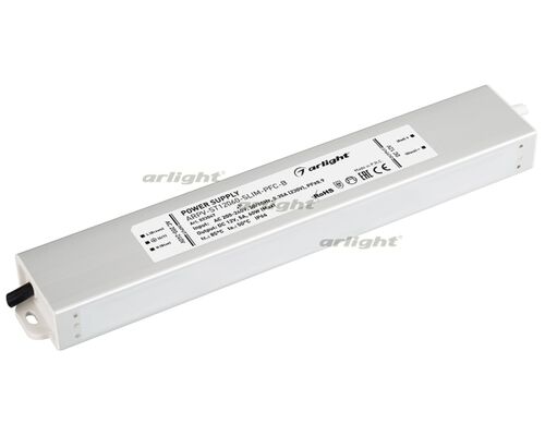 Блок питания ARPV-ST12060-SLIM-PFC-B (12V, 5.0A, 60W) (Arlight, IP67 Металл, 3 года)
