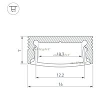 Профиль SL-SLIM-H7-2000 ANOD (Arlight, Алюминий)
