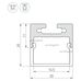 Профиль с экраном SL-LINE-2011M-2500 ANOD+OPAL SQUARE (Arlight, Алюминий)