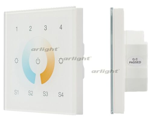 INTELLIGENT ARLIGHT Сенсорная панель DALI-901-11-4G-4SC-MIX-DT8-IN White (BUS/230V) (INTELLIGENT ARLIGHT, IP20 Пластик, 3 года)