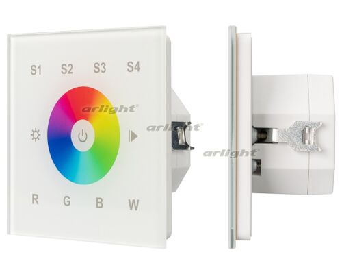 INTELLIGENT ARLIGHT Сенсорная панель DALI-901-11-1G-4SC-RGBW-DT8-IN White (BUS/230V) (INTELLIGENT ARLIGHT, IP20 Пластик, 3 года)
