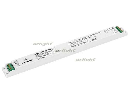 Блок питания ARV-SN24100-Slim (24V, 4.17A, 100W, 0-10V, PFC) (Arlight, IP20 Пластик, 3 года)