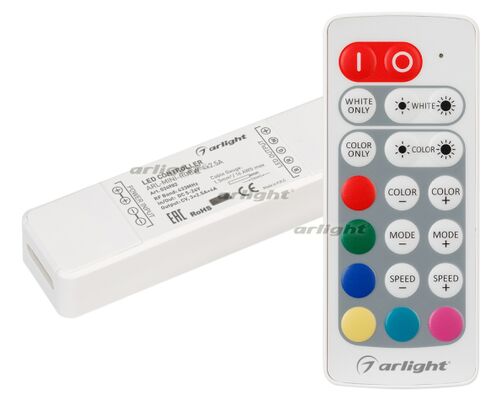 Контроллер ARL-MINI-RGBW-4x2.5A (5-24V, RF ПДУ 20кн) (arlight, IP20 Пластик, 1 год)