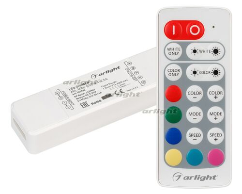 Контроллер ARL-MINI-RGBW-4x2.5A (5-24V, RF ПДУ 20кн) (Arlight, IP20 Пластик, 1 год)