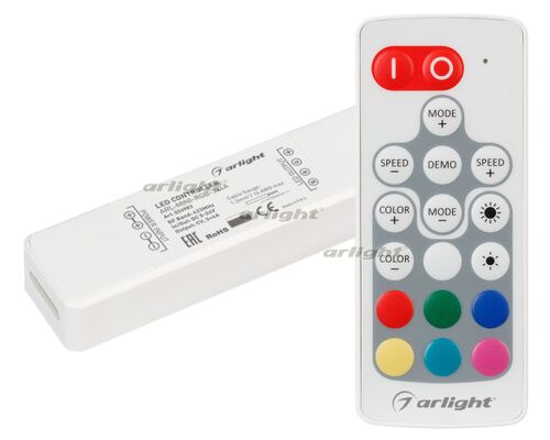 Контроллер ARL-MINI-RGB-3x4A (5-24V, RF ПДУ 18кн) (Arlight, IP20 Пластик, 1 год)