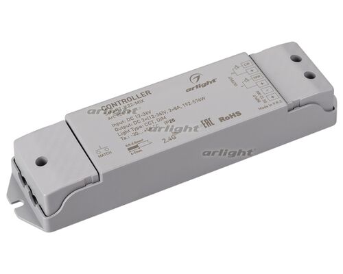 Контроллер SMART-K22-MIX (12-36V, 2x8A, 2.4G) (Arlight, IP20 Пластик, 5 лет)