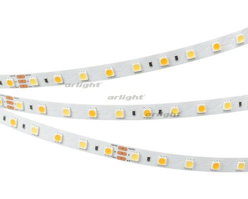 Лента RT 6-5000 24V White-MIX 2x (5060, 60 LED/m, LUX) (Arlight, Изменяемая ЦТ)