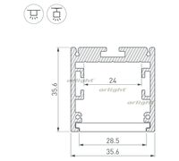 Профиль SL-ARC-3535-TWIST90R-400 WHITE (arlight, Алюминий)