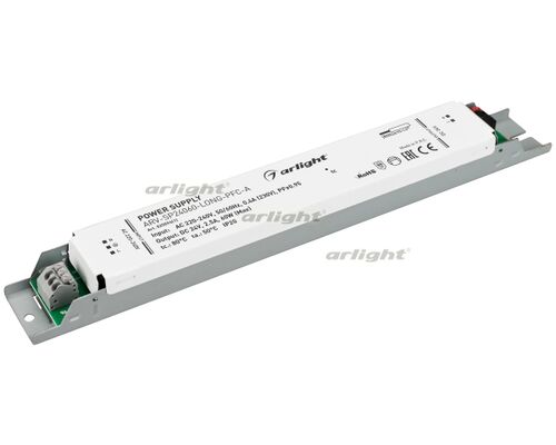 Блок питания ARV-SP24060-LONG-PFC-A (24V, 2.5A, 60W) (Arlight, IP20 Металл, 5 лет)