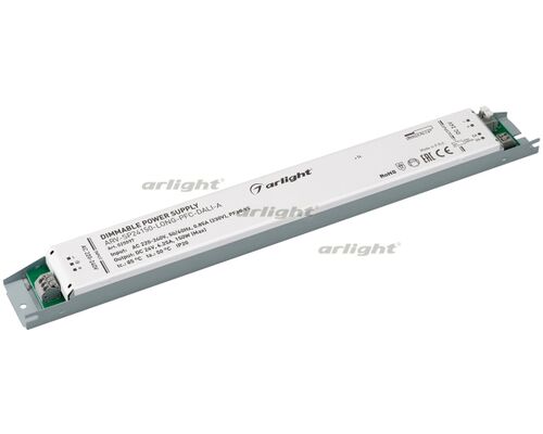 Блок питания ARV-SP24150-LONG-PFC-DALI-A (24V, 6.25A, 150W) (Arlight, IP20 Металл, 5 лет)