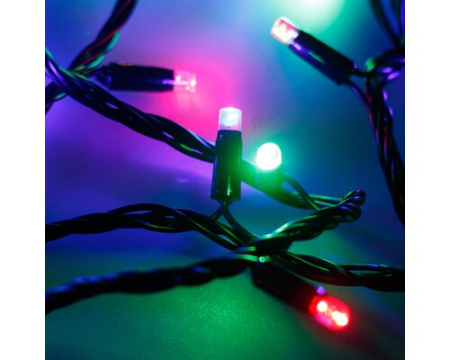 Светодиодная гирлянда ARD-STRING-PRO-10000-BLACK-100LED-LIVE RGB (230V, 7W) (Ardecoled, IP65)