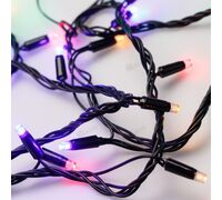 Светодиодная гирлянда ARD-STRING-CLASSIC-10000-BLACK-100LED-LIVE RGB (230V, 7W) (Ardecoled, IP65)