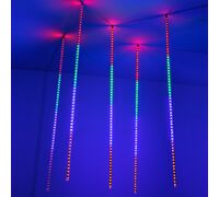 Светодиодная гирлянда ARD-ICEFALL-CLASSIC-D12-1000-5PCS-CLEAR-120LED-LIVE RGB (230V, 11W) (Ardecoled, IP65)