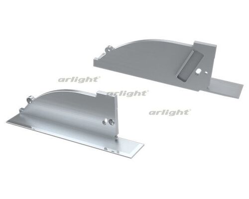 Заглушка для ALM-ARC-SIDE серая левая с отверстием (arlight, Металл)