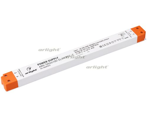 Блок питания ARV-SN24100-SLIM-PFC-C (24V, 4.2A, 100W) (Arlight, IP20 Пластик, 3 года)