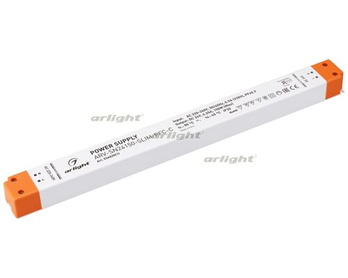 Блок питания ARV-SN24150-SLIM-PFC-C (24V, 6.25A, 150W) (Arlight, IP20 Пластик, 3 года)