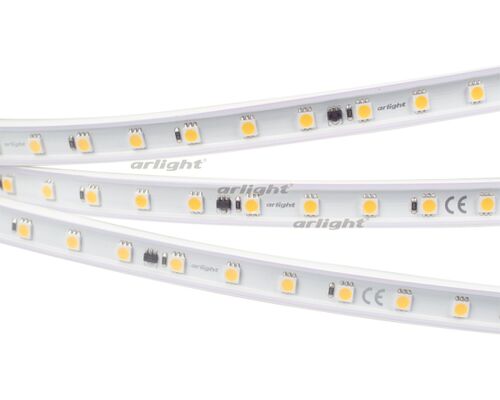 Лента ARL-50000PV-230V Cool 10K (5060, 54 LED/m, WP2) (Arlight, 8 Вт/м, IP65)