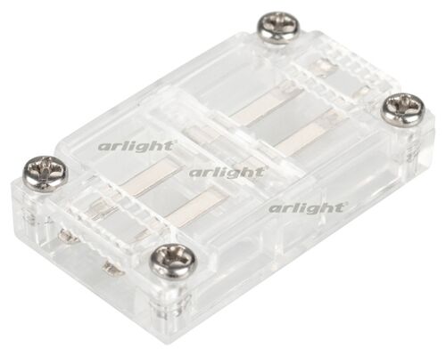 Коннектор прямой для ленты ARL-50000PV (15.5x6mm) прозрачный (Arlight, Пластик)