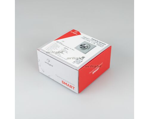 Панель SMART-P37-DIM-IN White (230V, 1.2A, TRIAC, Rotary, 2.4G) (Arlight, IP20 Пластик, 5 лет)