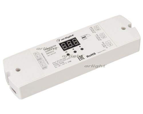Конвертер SMART-K25-DMX512 (230V, 2x1A, TRIAC) (Arlight, Пластик)