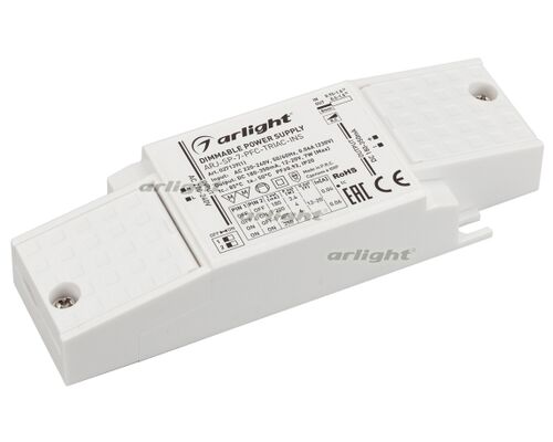 Блок питания ARJ-SP-7-PFC-TRIAC-INS (7W, 12-20V, 0.18-0.35A) (Arlight, IP20 Пластик, 5 лет)